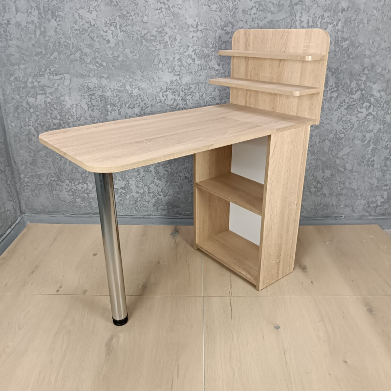 Стіл манікюрний MS-2D+ Дуб Санома розкладний