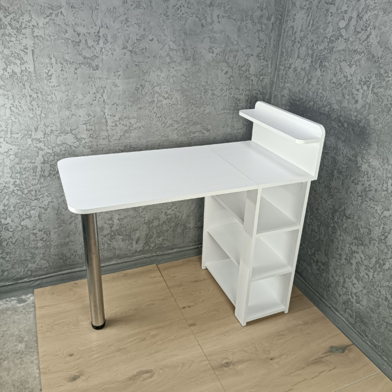 Стіл манікюрний MS-3D Білий розкладний Стіл манікюрний MS-3D Білий розкладний